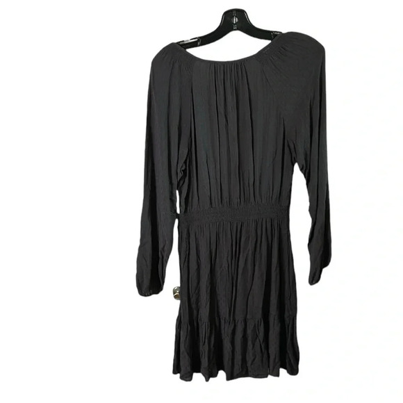 Old Navy Grey dress, NWT,women Small. smocked, tiered ,frill,office ,event - Picture 2 of 8